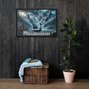 ĦBARBARIAN - Fantasy Realism Line Framed canvas