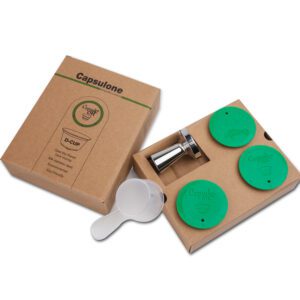 style: Powder hammer 3cup, quantity: 1set - Stainless Steel Metal Capsule Box Compatible With Dolce Gusto Machine