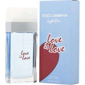 D & G LIGHT BLUE LOVE IS LOVE by Dolce & Gabbana (WOMEN) - EDT SPRAY 3.3 OZ