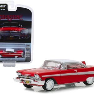 1958 Plymouth Fury Red with White Top "Christine" (1983) Movie "Hollywood Series" Release 23 1/64 Diecast Model Car by Greenlight