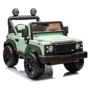 Licensed Land Rover Defender Volta 5008 24V Kids Ride On Car W/Parents Control,2wd,Four-wheel suspension,Bluetooth,MP3,Music,Adjustable volume,Power display,LED Lights,Speeds 1.86-3.11MPH for Kids 3-7