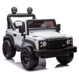 Licensed Land Rover Defender Volta 5008 24V Kids Ride On Car W/Parents Control,2wd,Four-wheel suspension,Bluetooth,MP3,Music,Adjustable volume,Power display,LED Lights,Speeds 1.86-3.11MPH for Kids 3-7