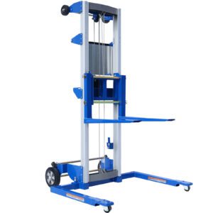 Adjustable Straddle Hand Winch Lift Truck, 42.90" Length, 43.30" Width, 66.9" Height, 400 lbs Capacity