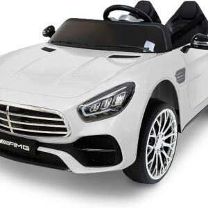 2 Seater Ride On Car for Kids with Remote Control 24V Battery Powered Electric Car with, Swing Button, Mp3, Two Seater Kids Electric Vehicles (White)
