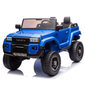 24V Two-seater Kids Ride On Car W/Parents Remote Control, Licensed Toyota LC250,220w Motors,With Shovel,Three-point Seat Belt,Slow Start,Speed adjustment,Bluetooth,Music for Kids Aged 3+.