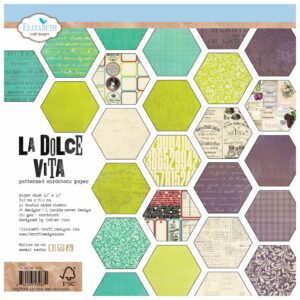 Elizabeth Craft Double Sided Cardstock Pack 12 X 12 Inch La Dolce Vita