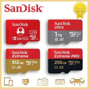 Capacity: 16GB - SanDisk Micro SD Memory Card 100% Original C10 U1 U3 4K HD Trans Flash Cards for Camera GoPro DJI Nintendo Switch MicroSDXC Card