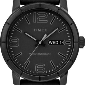 Timex TW2R64300 Men's Mod44 Black Leather Strap Watch